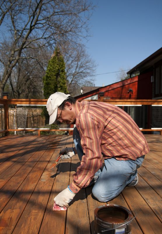 Properly timing deck refinishing